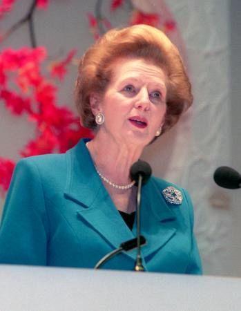 サッチャー (1925-2013)　第71代イギリス首相　(東京新聞より)