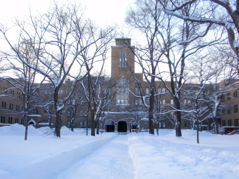雪景色の北海道大学