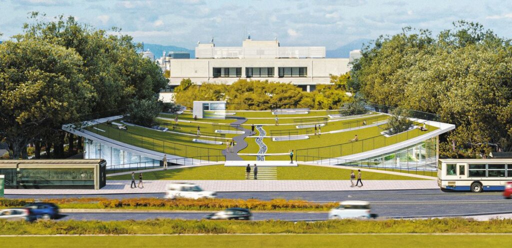 名古屋大学での交流拠点「コモンネクサス」　中日新聞より